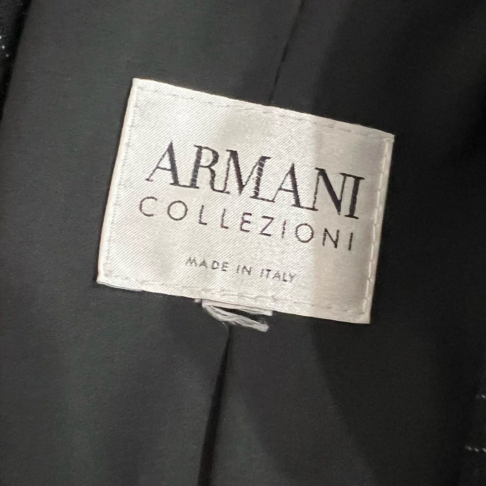 Armani Collezioni Structured Black Pinstripe Blac… - image 12